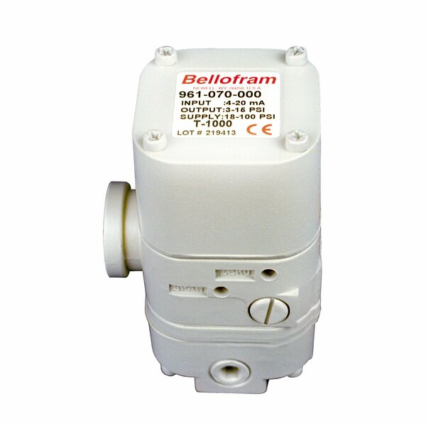 Bellofram Precision Controls Transducer, Electro-Pneumatic, Type E/P, 1-5VDC, 6-30 psi, High Relief NEMA 4 961-170-004